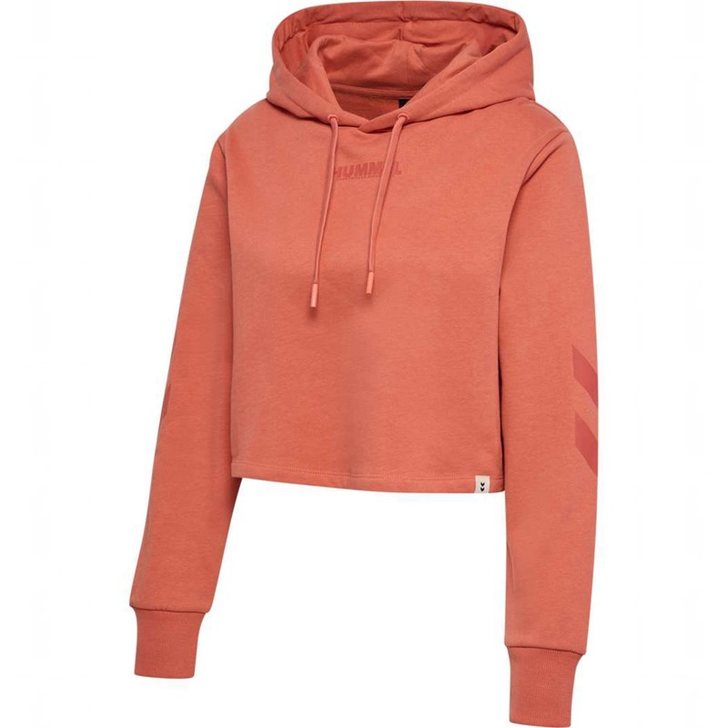Dámské Mikina s Kapucí Hummel Legacy Cropped Meruňka | 441114-379