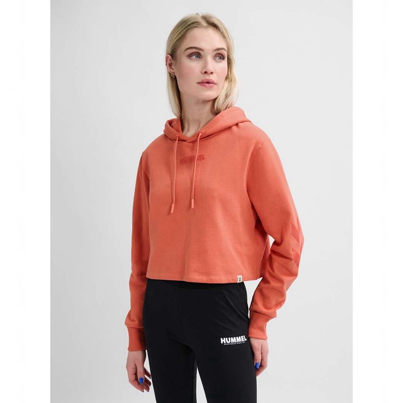 Dámské Mikina s Kapucí Hummel Legacy Cropped Meruňka | 441114-379