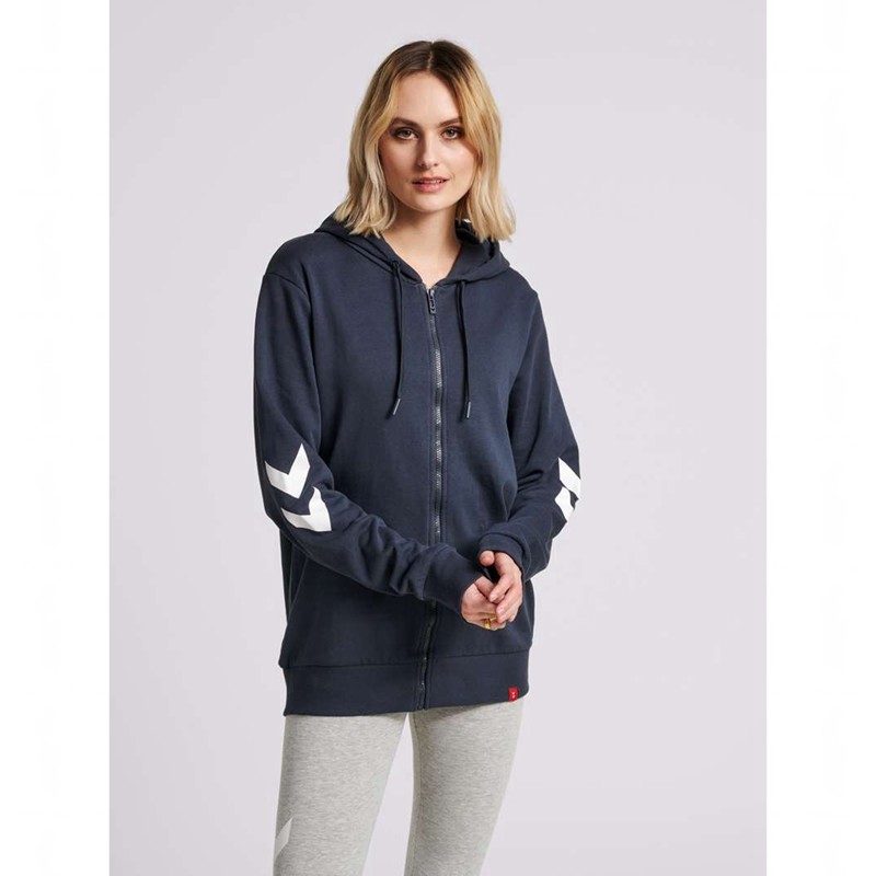 Dámské Mikina s Kapucí Hummel Legacy Zip Blankyt | 041471-716