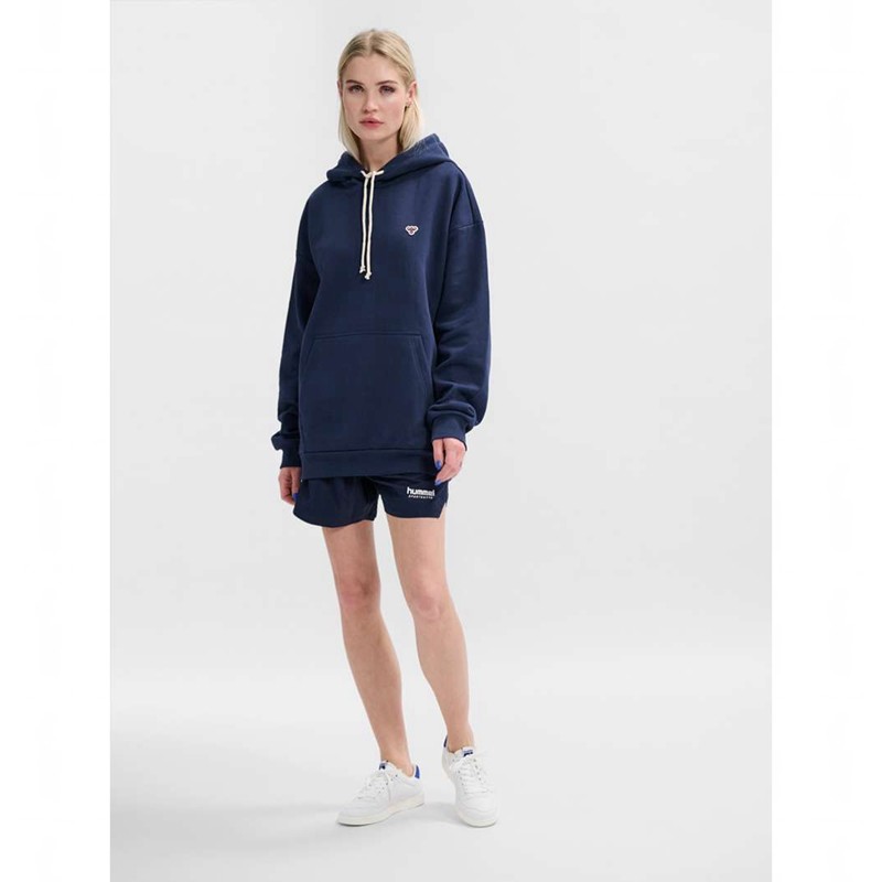 Dámské Mikina s Kapucí Hummel Loose Bee Tmavě Blankyt | 285238-351
