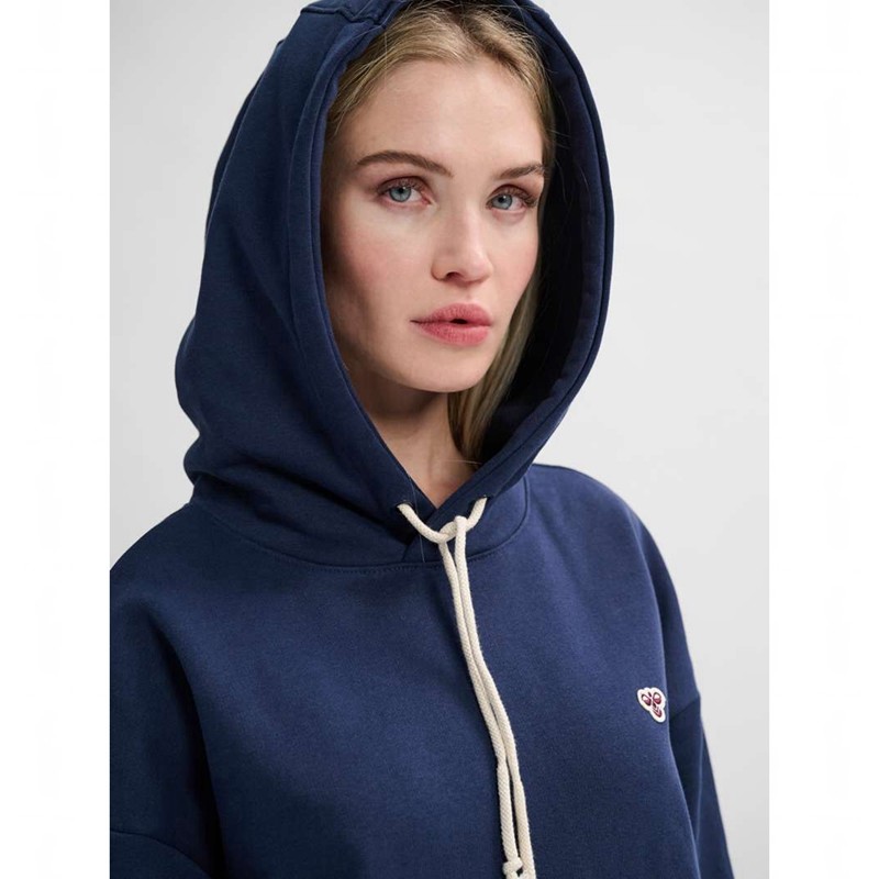 Dámské Mikina s Kapucí Hummel Loose Bee Tmavě Blankyt | 285238-351