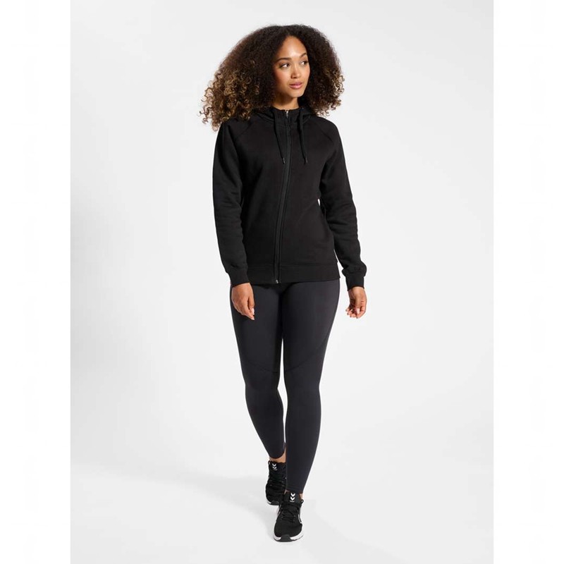 Dámské Mikina s Kapucí Hummel Red Classic Zip Černé | 062023-910