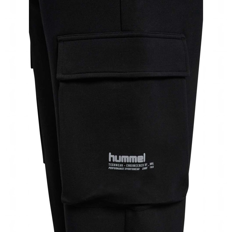 Dámské Mikina s Kapucí Hummel Tech Fleece Loose Cargo Černé | 592442-710