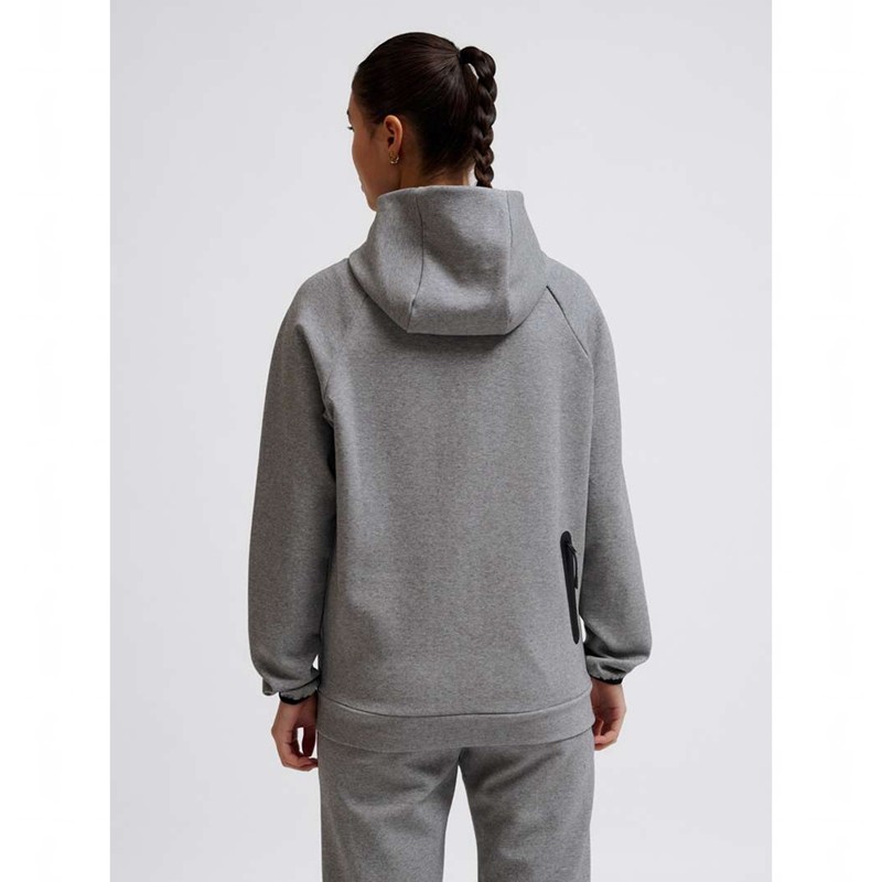 Dámské Mikina s Kapucí Hummel Tech Fleece Regular Zip Šedé | 371107-878