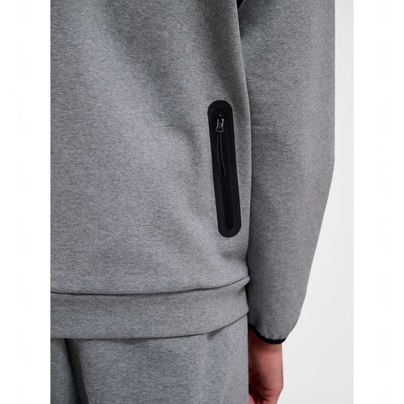 Dámské Mikina s Kapucí Hummel Tech Fleece Regular Zip Šedé | 371107-878