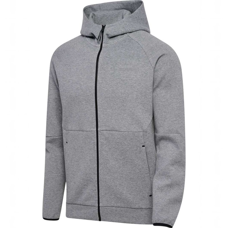 Dámské Mikina s Kapucí Hummel Tech Fleece Regular Zip Šedé | 371107-878