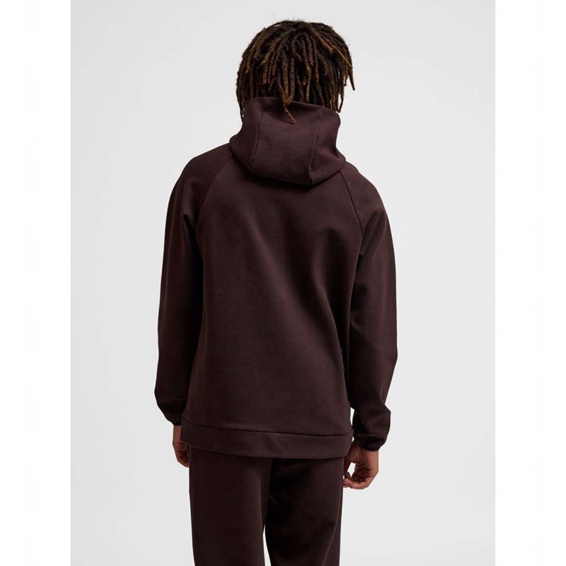 Dámské Mikina s Kapucí Hummel Tech Fleece Regular Zip Vínové | 132633-117