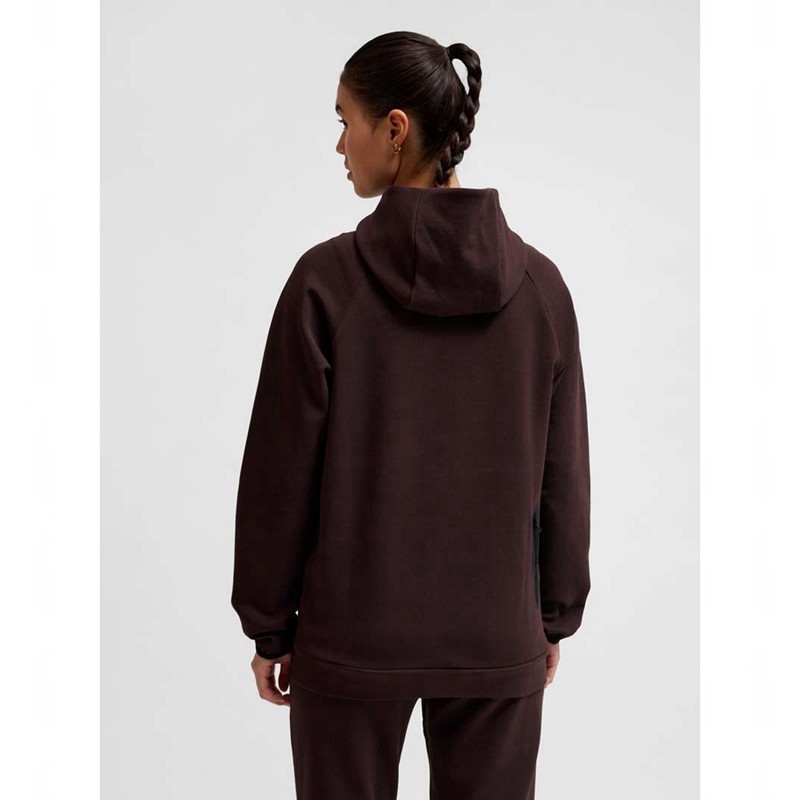Dámské Mikina s Kapucí Hummel Tech Fleece Regular Zip Vínové | 132633-117
