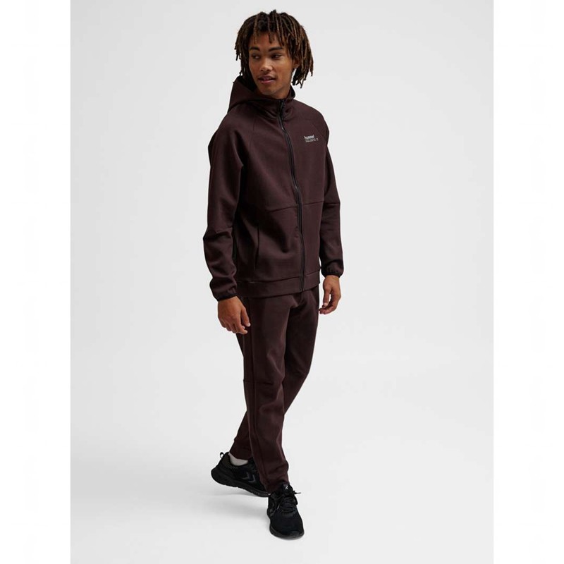 Dámské Mikina s Kapucí Hummel Tech Fleece Regular Zip Vínové | 132633-117