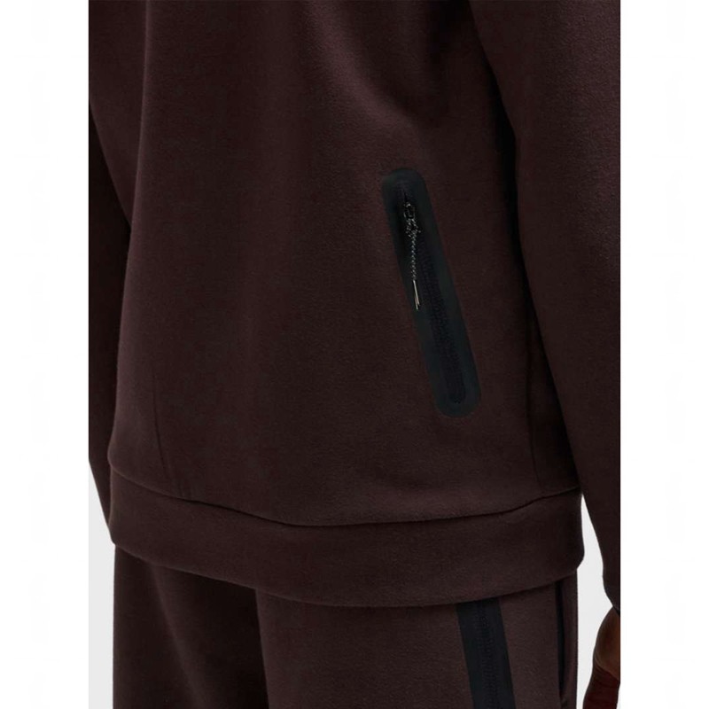 Dámské Mikina s Kapucí Hummel Tech Fleece Regular Zip Vínové | 132633-117