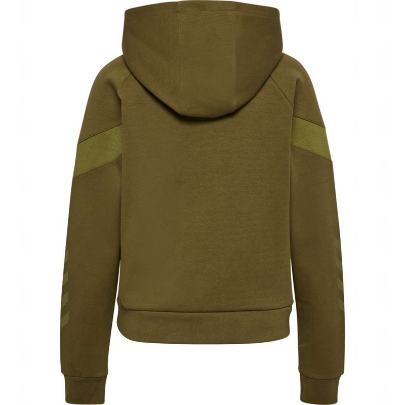 Dámské Mikina s Kapucí Hummel Travel Sweat Olivy Zelené | 870311-816