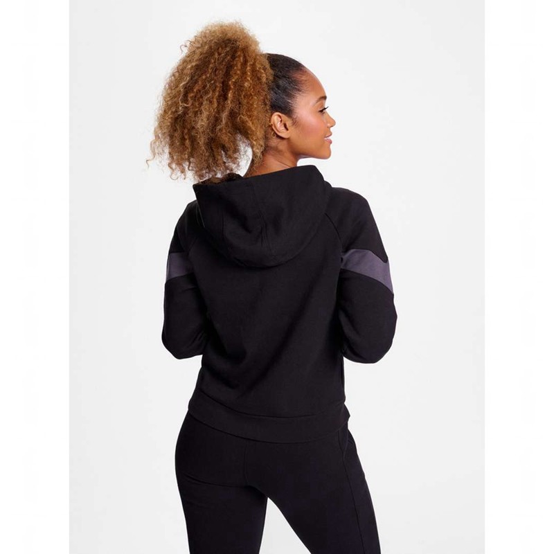 Dámské Mikina s Kapucí Hummel Travel Sweat Černé | 775498-740