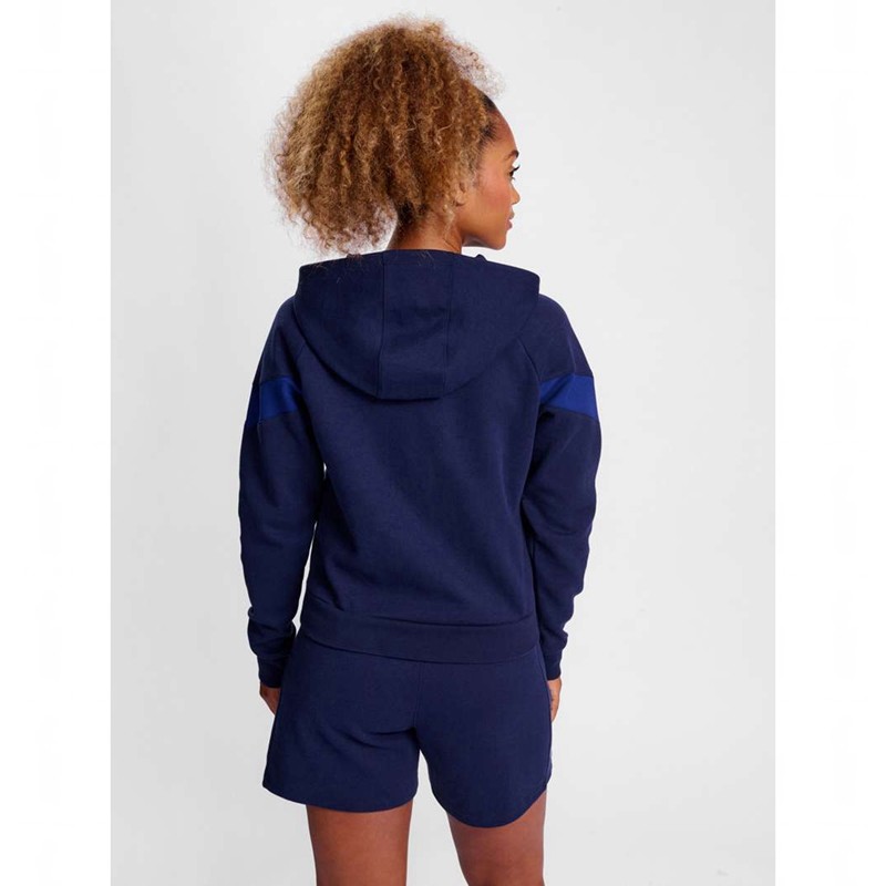 Dámské Mikina s Kapucí Hummel Travel Zip Tmavě Blankyt | 380819-246