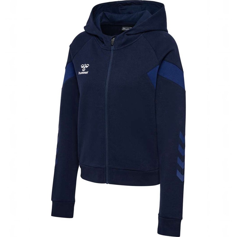 Dámské Mikina s Kapucí Hummel Travel Zip Tmavě Blankyt | 380819-246