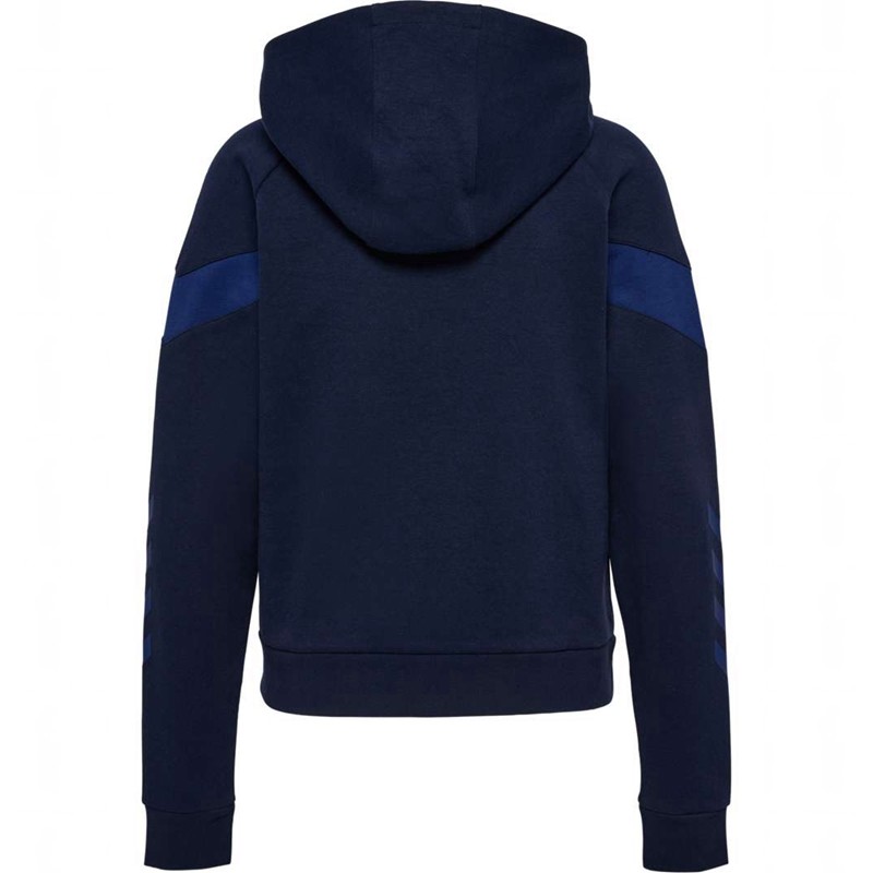 Dámské Mikina s Kapucí Hummel Travel Zip Tmavě Blankyt | 380819-246