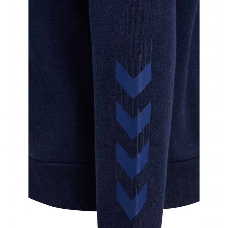 Dámské Mikina s Kapucí Hummel Travel Zip Tmavě Blankyt | 380819-246