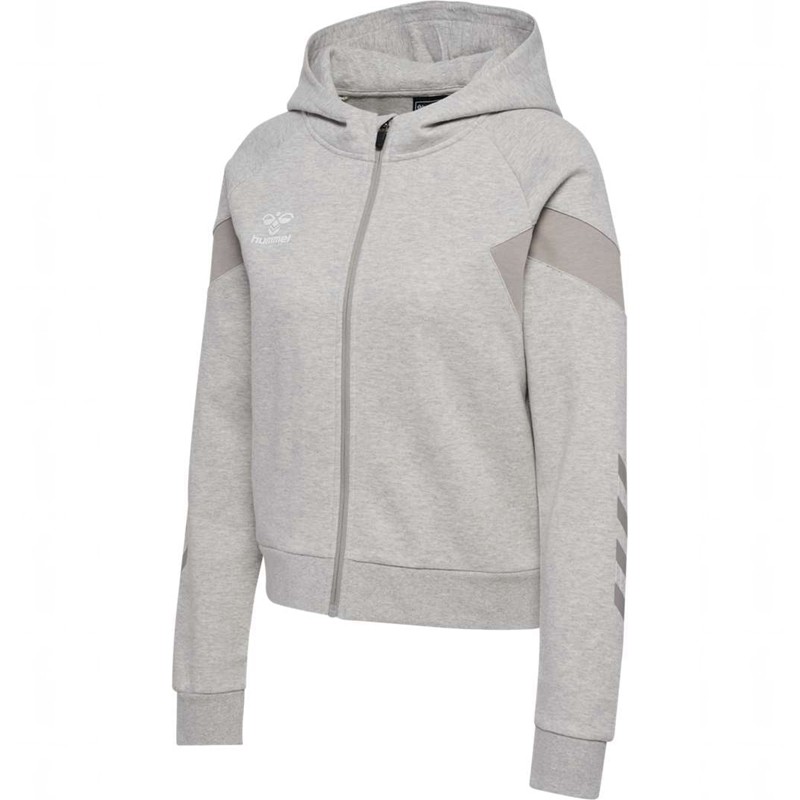 Dámské Mikina s Kapucí Hummel Travel Zip Šedé | 219536-799
