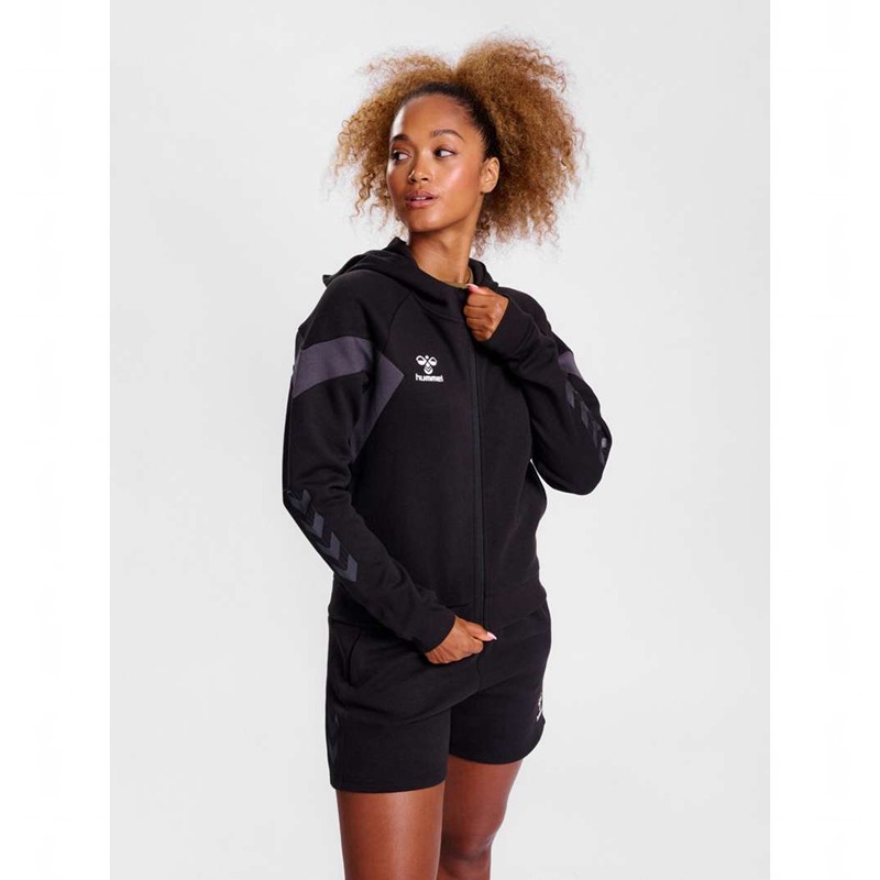 Dámské Mikina s Kapucí Hummel Travel Zip Černé | 317756-914