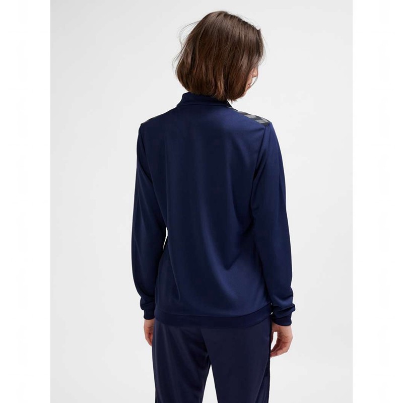 Dámské Mikiny Hummel Authentic Pl Zip Tmavě Blankyt | 566492-970