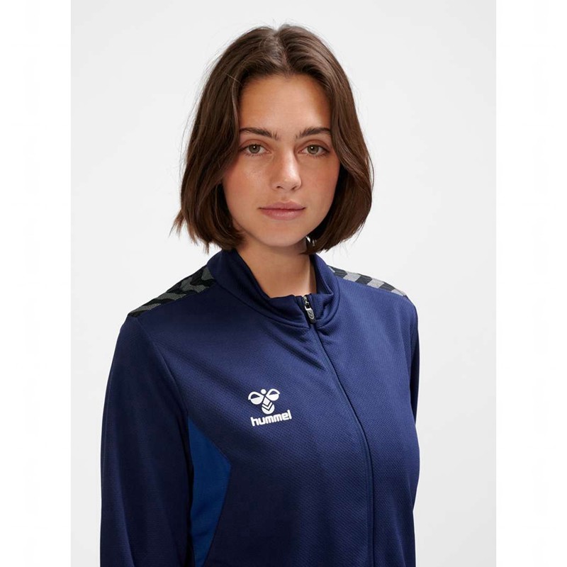 Dámské Mikiny Hummel Authentic Pl Zip Tmavě Blankyt | 566492-970
