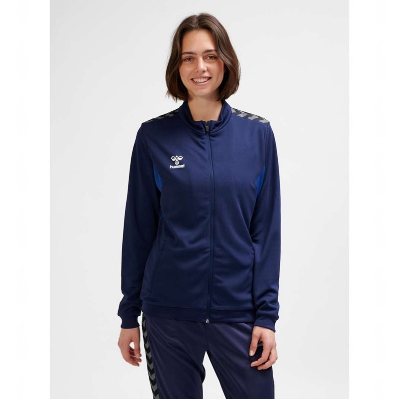 Dámské Mikiny Hummel Authentic Pl Zip Tmavě Blankyt | 566492-970