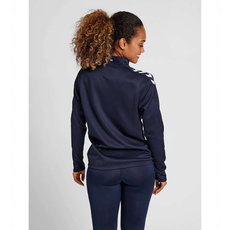 Dámské Mikiny Hummel Core Xk Half Zip Sweat Tmavě Blankyt | 847155-625