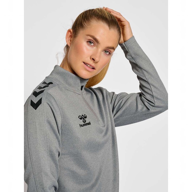 Dámské Mikiny Hummel Core Xk Half Zip Sweat Šedé | 826150-777