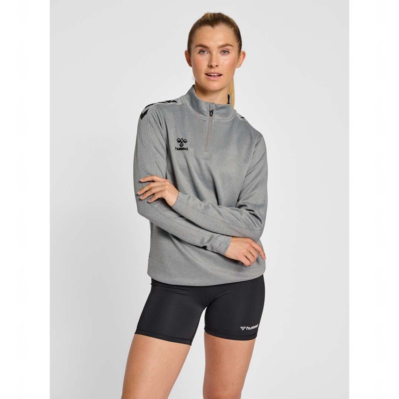 Dámské Mikiny Hummel Core Xk Half Zip Sweat Šedé | 826150-777