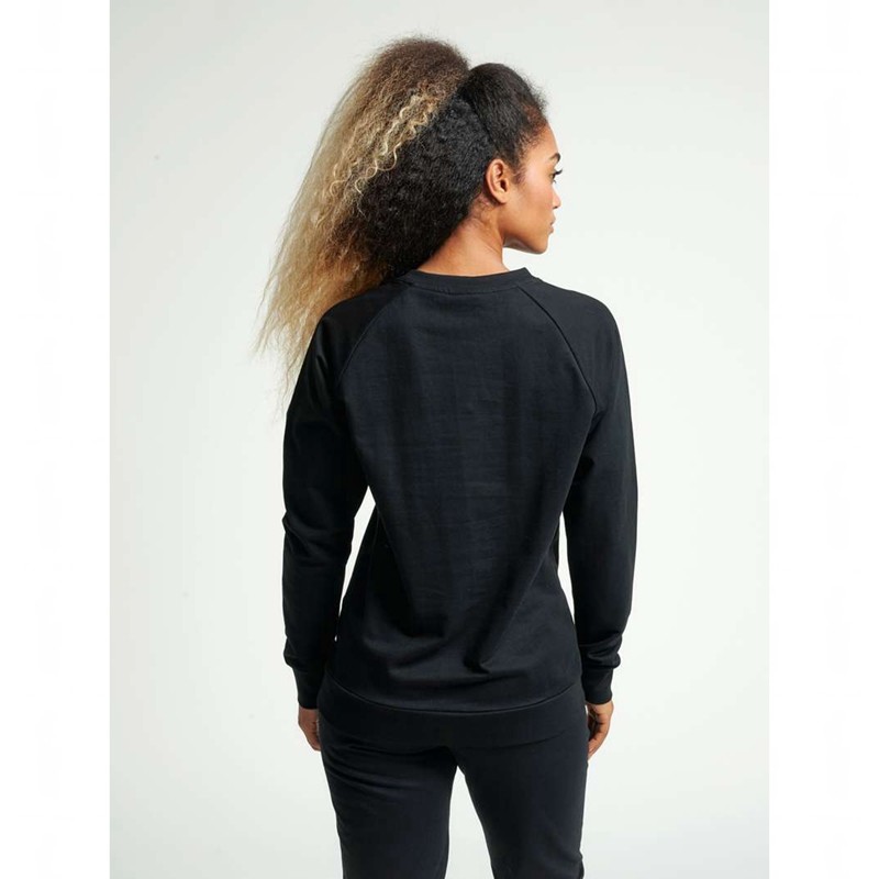 Dámské Mikiny Hummel Go Cotton Logo Černé | 498009-404