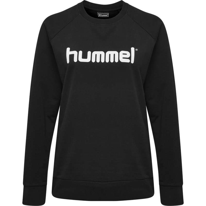 Dámské Mikiny Hummel Go Cotton Logo Černé | 498009-404