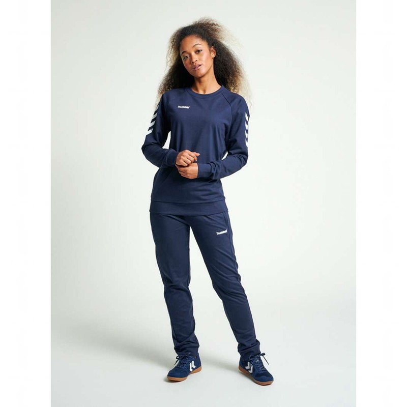 Dámské Mikiny Hummel Go Cotton Tmavě Blankyt | 210816-489