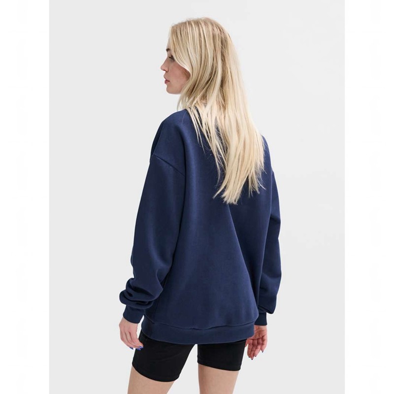 Dámské Mikiny Hummel Loose Crewneck Bee Tmavě Blankyt | 833452-813