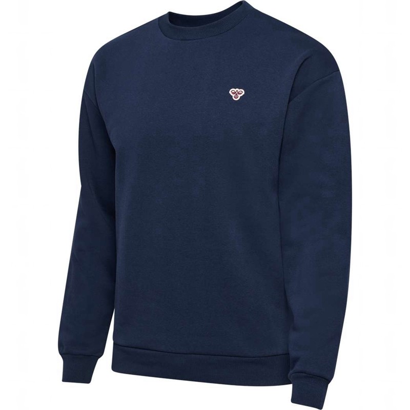 Dámské Mikiny Hummel Loose Crewneck Bee Tmavě Blankyt | 833452-813