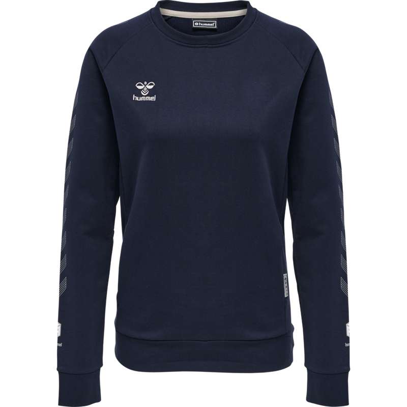 Dámské Mikiny Hummel Move Grid Cotton Tmavě Blankyt | 277665-790