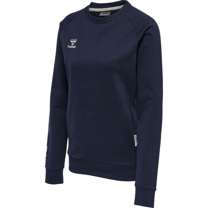 Dámské Mikiny Hummel Move Grid Cotton Tmavě Blankyt | 277665-790