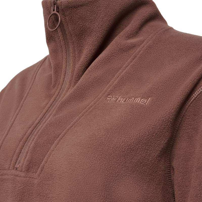 Dámské Mikiny Hummel Mt Connect Loose Half Zip Hnědé | 881729-967