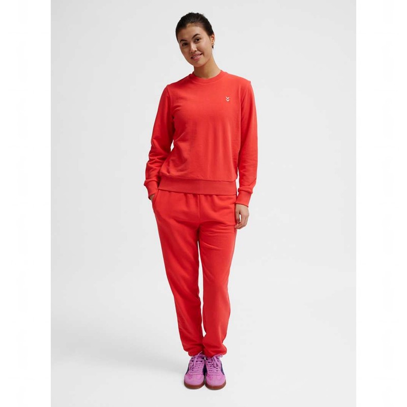 Dámské Mikiny Hummel Pulse W Sweat Crewneck Červené | 927532-583
