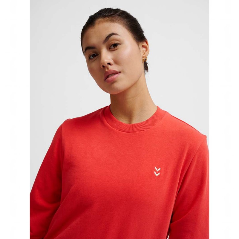 Dámské Mikiny Hummel Pulse W Sweat Crewneck Červené | 927532-583