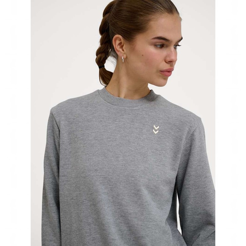 Dámské Mikiny Hummel Pulse W Sweat Crewneck Šedé | 403114-506
