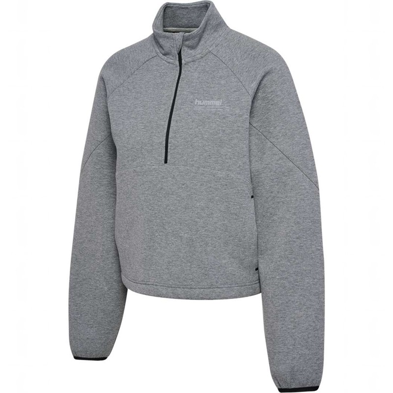 Dámské Obuv Do Tělocvičny Hummel Tech Fleece Boxy Half Zip Šedé | 793070-793