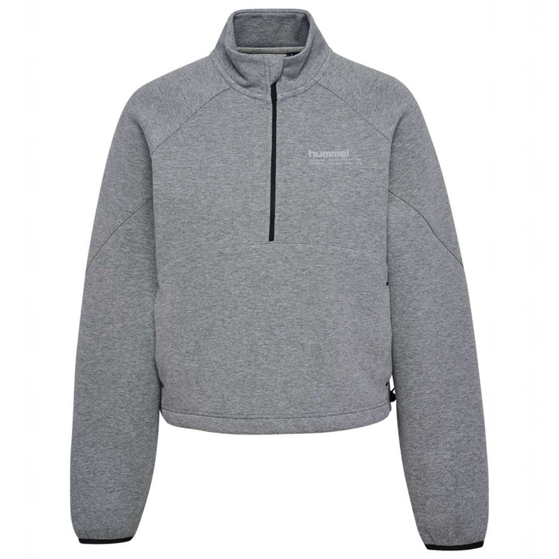 Dámské Obuv Do Tělocvičny Hummel Tech Fleece Boxy Half Zip Šedé | 793070-793