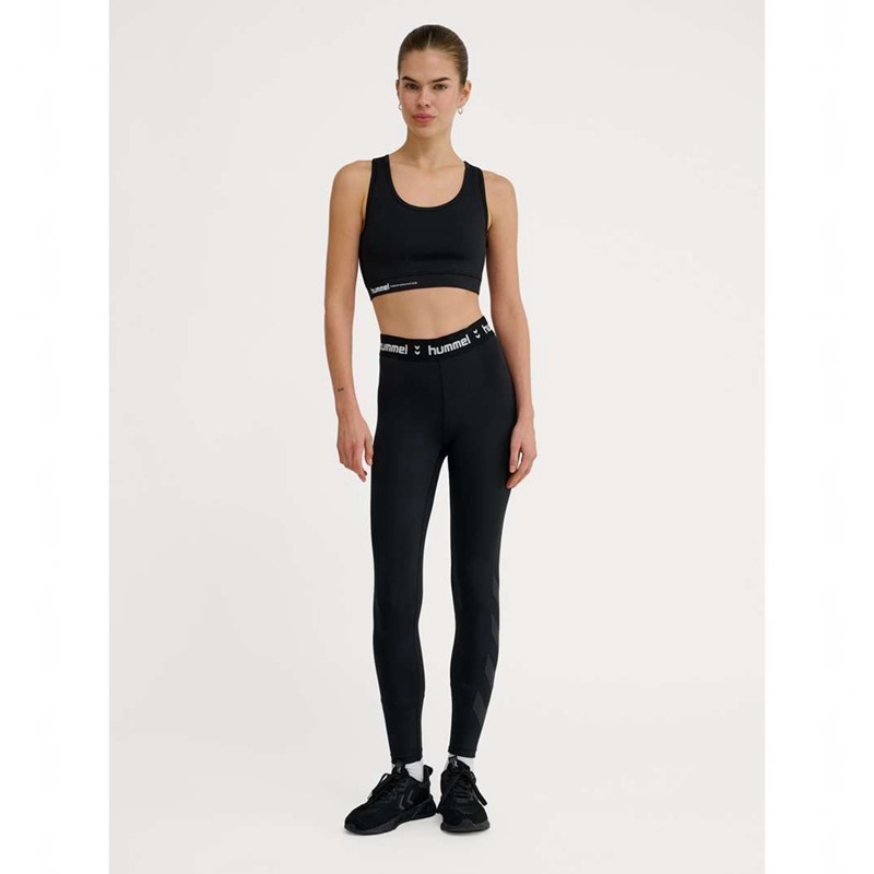 Dámské Polo Triko Hummel Pulse Mid Waist Černé | 619002-728