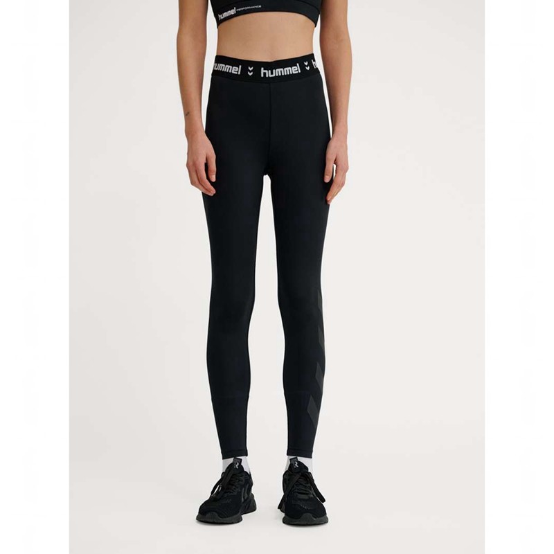 Dámské Polo Triko Hummel Pulse Mid Waist Černé | 619002-728