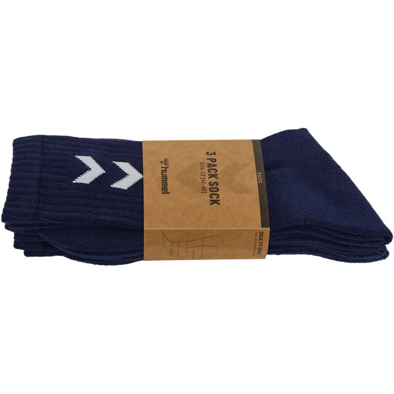 Dámské Ponožky Hummel 3-pack Basic Tmavě Blankyt | 698961-632