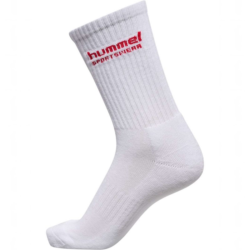 Dámské Ponožky Hummel 3-pack Sportswear Bílé | 009427-224