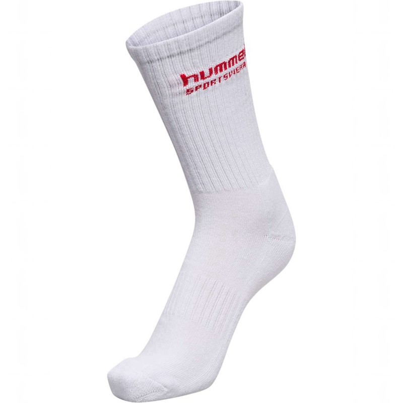 Dámské Ponožky Hummel 3-pack Sportswear Bílé | 009427-224