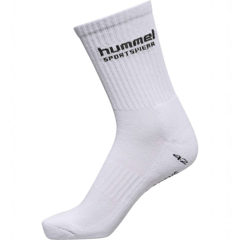 Dámské Ponožky Hummel 3-pack Sportswear Bílé | 009427-224