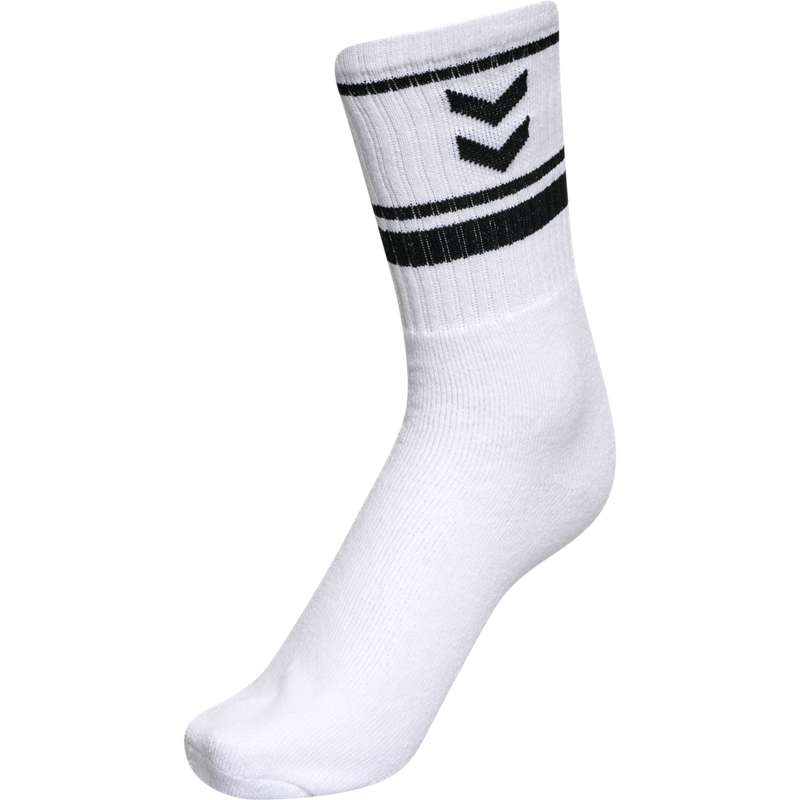 Dámské Ponožky Hummel 4 Pack Triple Stripe Crew Černé | 690918-483