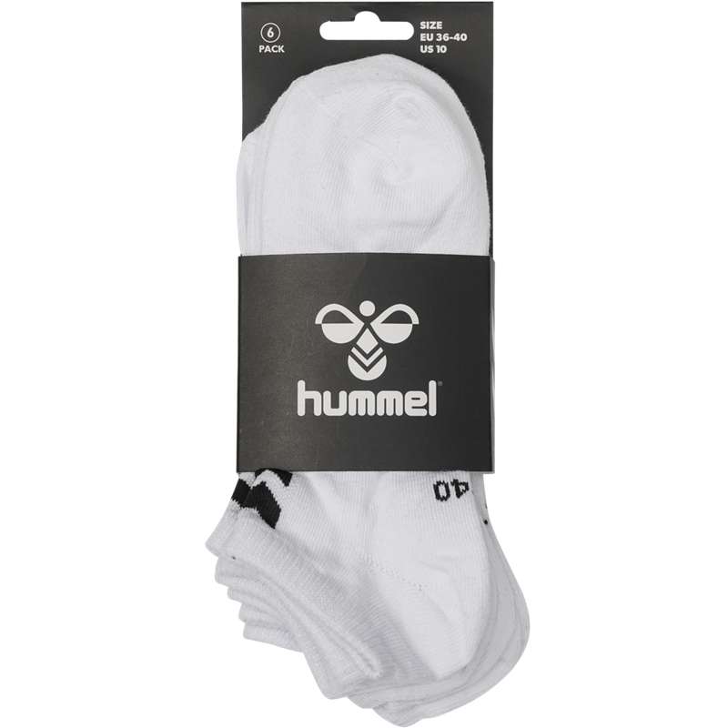Dámské Ponožky Hummel Chevron 6-pack Ankle Bílé | 010352-945