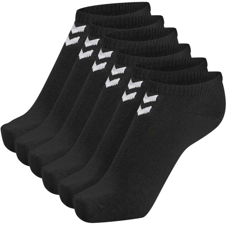 Dámské Ponožky Hummel Chevron 6-pack Ankle Černé | 178695-341